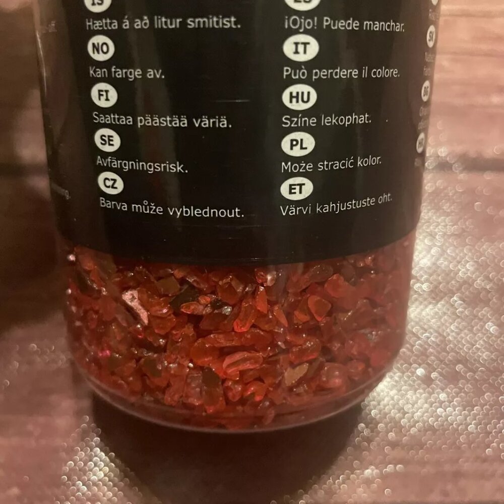 IKEA Vinterfest Red Sparkle Crushed Glass Fill Filler Christmas Decor Decoration - Picture 2 of 3